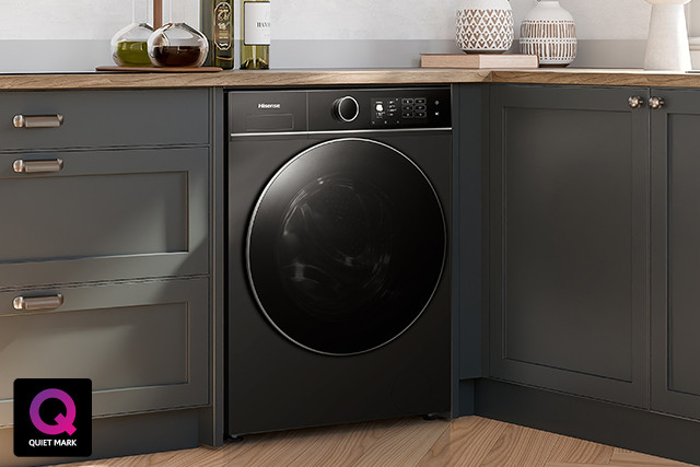 Hisense KitchenFit 5i Series WF5I1245BBR Black Washing Machine