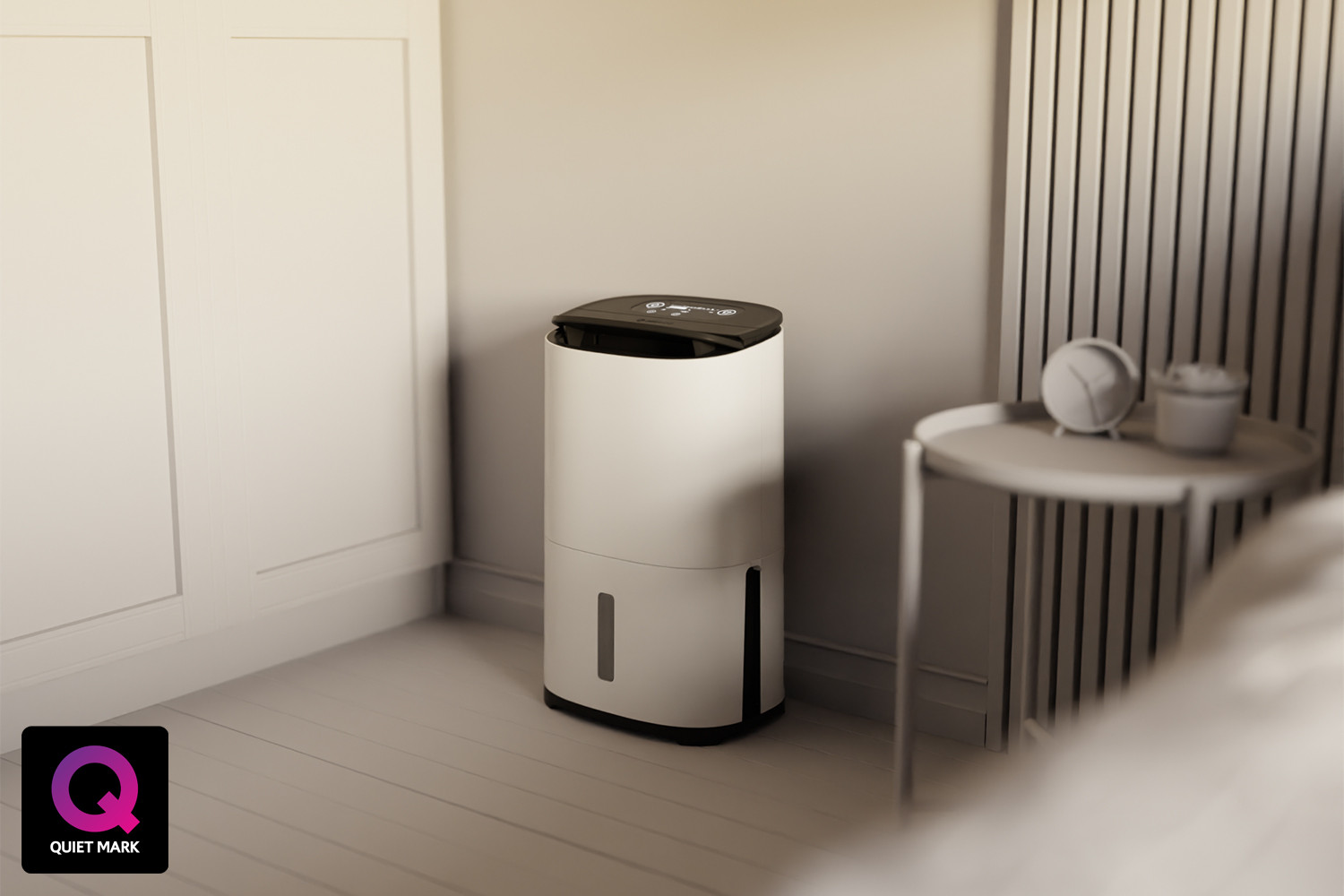 Above: MeacoDry Arete® Two 12L Dehumidifier and Air Purifier