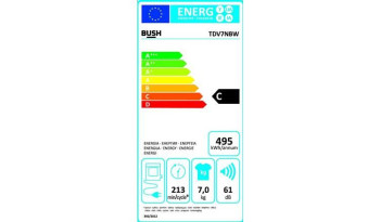 Bush TDV7NBW 7KG Vented Tumble Dryer image 6