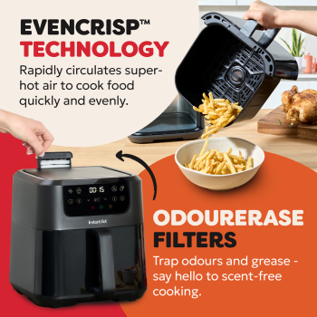 Instant Pot® VORTEX® Compact 5L  Air Fryer - Black Pepper image 6