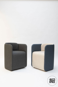 BuzziSpace BuzziDee Plus Sound Absorbing Soft Seating with Backrest image 2