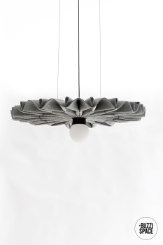 BuzziSpace BuzziPleat LED Acoustic Pendant Lighting image 1