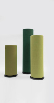 BuzziSpace BuzziTotem Freestanding Upholstered Acoustic Pillar image 1