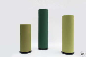 BuzziSpace BuzziTotem Freestanding Upholstered Acoustic Pillar image 2