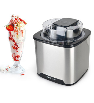 Lakeland Stainless Steel Digital Ice Cream Maker 1.5L