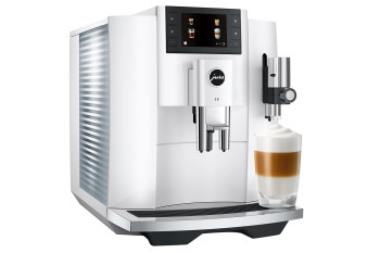Jura E8 Coffee Machine - Piano White image 2