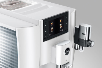 Jura E8 Coffee Machine - Piano White image 3