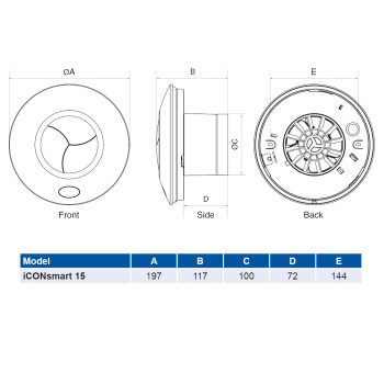 Airflow iCONsmart 15 Extractor Fan image 6