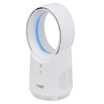 Russell Hobbs RHBLDLUSB25 White Compact Wireless Desk Fan image 1