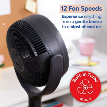 Russell Hobbs RHPCF360 Charcoal Grey Pedestal Circulator Fan image 11