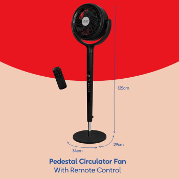 Russell Hobbs RHPCF360 Charcoal Grey Pedestal Circulator Fan image 6