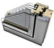 Internorm HV 450 Timber-Aluminium Window/Door with Integrated Blinds image 1