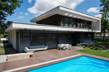 Internorm HV 450 Timber-Aluminium Window/Door with Integrated Blinds image 0