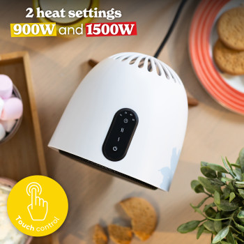 Russell Hobbs RHMCH1009-SCA White Ceramic Portable Fan Heater image 4