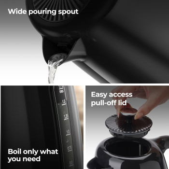 Kenwood Elegancy Black Treacle ZJP11.A0BK Kettle image 4