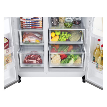 LG GSLV70PZTD Freestanding Side-by-Side Fridge Freezer image 3