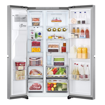 LG NatureFRESH GSLE81BSBC American Style Smart Fridge Freezer image 6