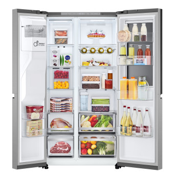 LG InstaView™ GSXE81PYBD American Style Smart Fridge Freezer image 8