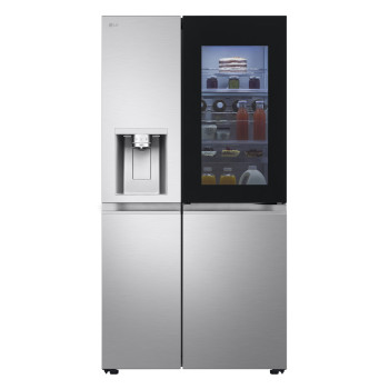 LG InstaView™ GSXE90BSAD American Style Smart Fridge Freezer image 0