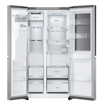 LG InstaView™ GSXE90BSDD American Style Smart Fridge Freezer image 16
