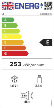LG NatureFRESH™ GBB61DSJEN Fridge Freezer image 10