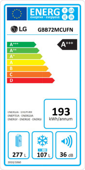 LG DoorCooling™ GBB72MCUFN Fridge Freezer image 8