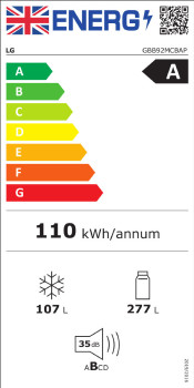 LG DoorCooling™ GBB92MCBAP Fridge Freezer image 9