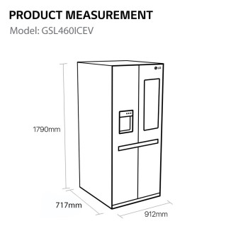 LG GSL460ICEV American-Style Fridge Freezer image 9