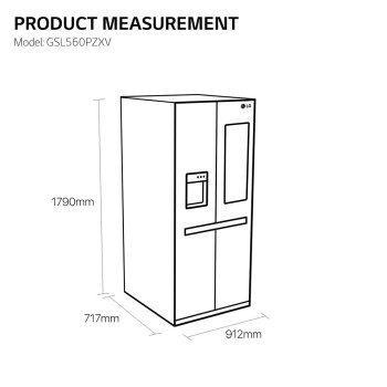 LG GSL560PZXV American-Style Fridge Freezer image 8