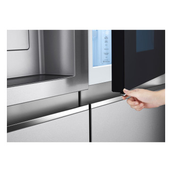 LG InstaView™ ThinQ™ GSXV90BSAE American Fridge Freezer image 3