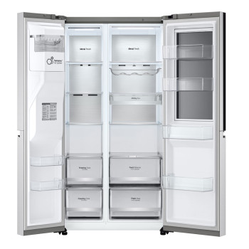 LG InstaView™ ThinQ™ GSXV90BSAE American Fridge Freezer image 4