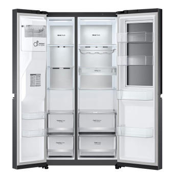 LG InstaView™ ThinQ™ GSXV90MCAE American Fridge Freezer image 4