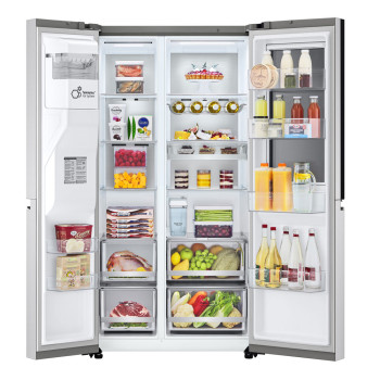 LG InstaView™ ThinQ™ GSXV91BSAE American Fridge Freezer image 12