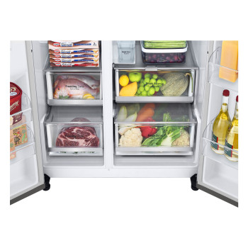 LG InstaView™ ThinQ™ GSXV91BSAE American Fridge Freezer image 14