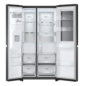 LG InstaView™ ThinQ™ GSXV91MCAE American Fridge Freezer image 4