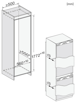 Miele KFN 7785 D Integrated Fridge Freezer image 12