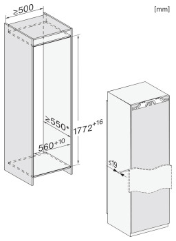 Miele K 7763 E Integrated Fridge image 4