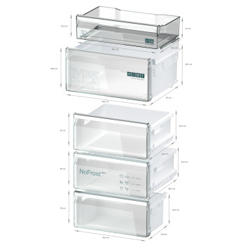 Siemens KG39NXIBF iQ300 Freestanding Fridge Freezer image 8
