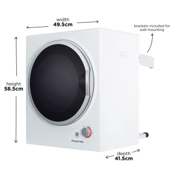 Russell Hobbs RH3VTD800 Compact Vented Tumble Dryer image 9