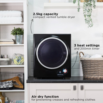 Russell Hobbs RH3VTD800B Compact Vented Tumble Dryer image 6