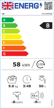 LG V3 F4V309SNE AI DD™ 9kg Washing Machine image 10