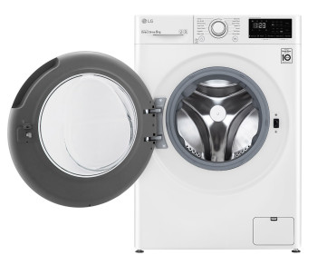 LG AI DD™ F4V309WNW 9kg Washing Machine image 1
