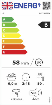 LG V7 F4V709STSA EZDispense™ 9kg Washing Machine image 13