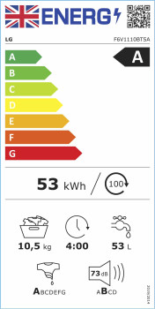 LG V11 F6V1110BTSA EZDispense™ 10.5kg Washing Machine image 10