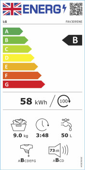 LG V3 FAV309WNE AI DD™ 9kg Washing Machine image 12