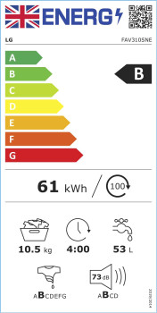 LG V3 FAV310SNE AI DD™ 10.5kg Washing Machine image 10