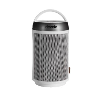 Devola DVSFH15WS White & Silver 1500W Portable Ceramic Fan Heater