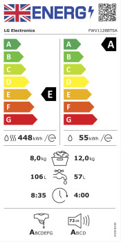 LG V11 FWV1128BTSA EZDispense™ 12kg / 8kg Washer Dryer image 10