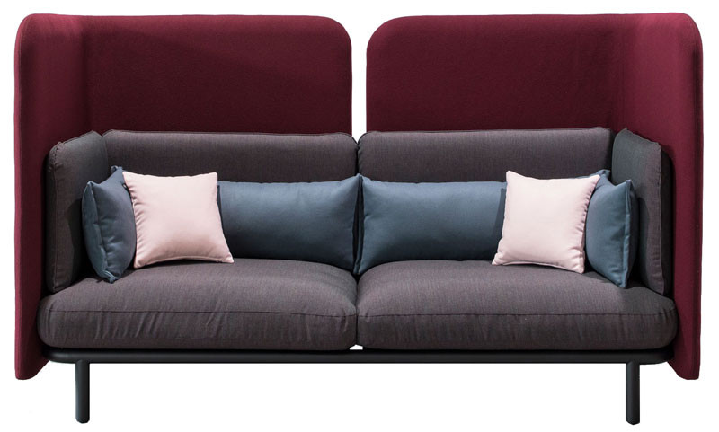 BuzziSpace BuzziSpark Soft Lounge Sofa with Acoustic Shelter featured image