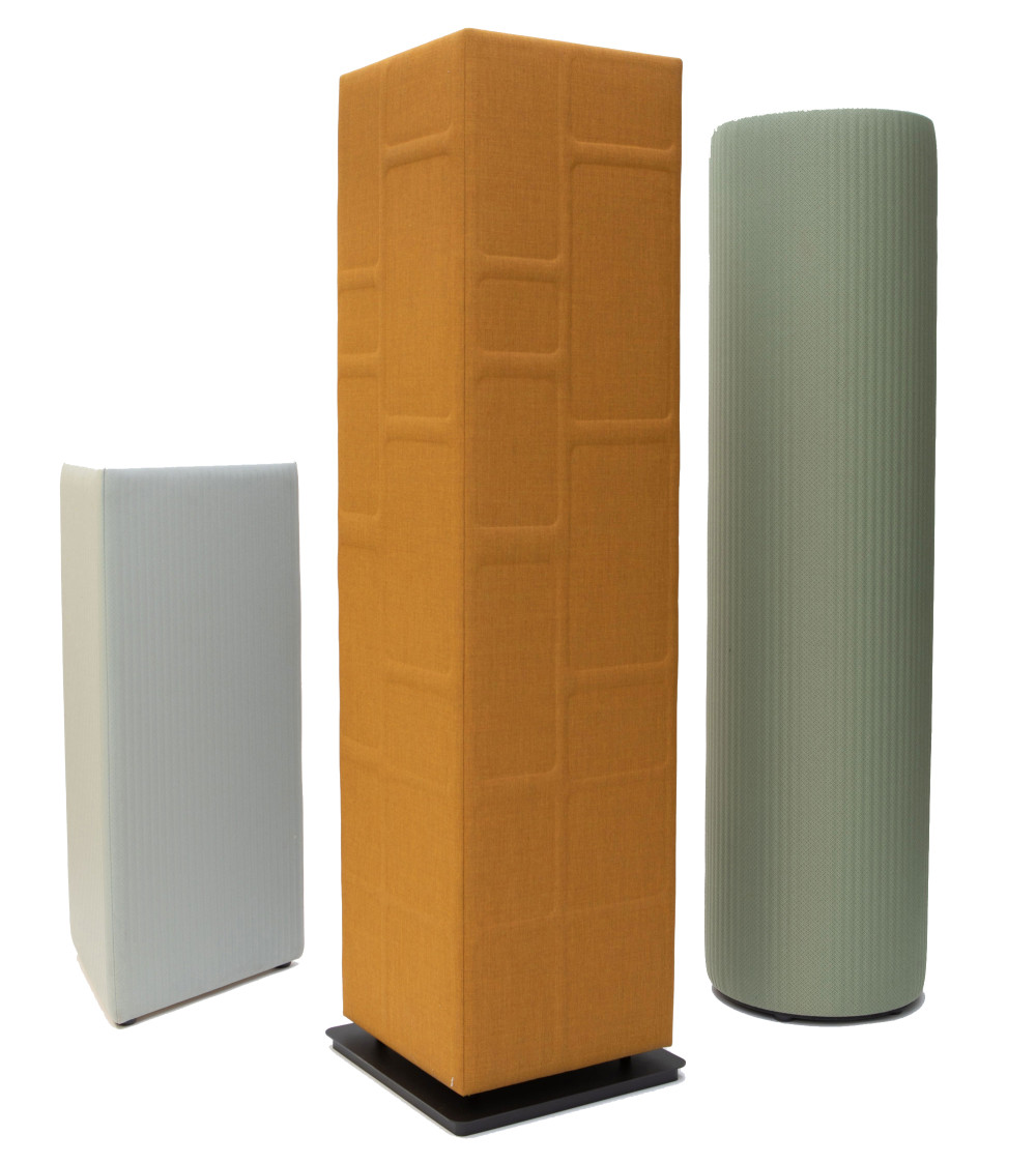 BuzziSpace BuzziTotem Freestanding Upholstered Acoustic Pillar featured image